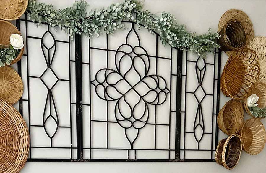 HUGE Metal Fireplace Screen
