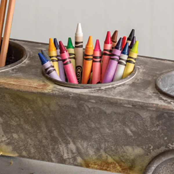Divided Rusty Wagon Planter