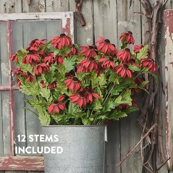 Life-Like Grand Black Eyed Susan Stems, Set of 12