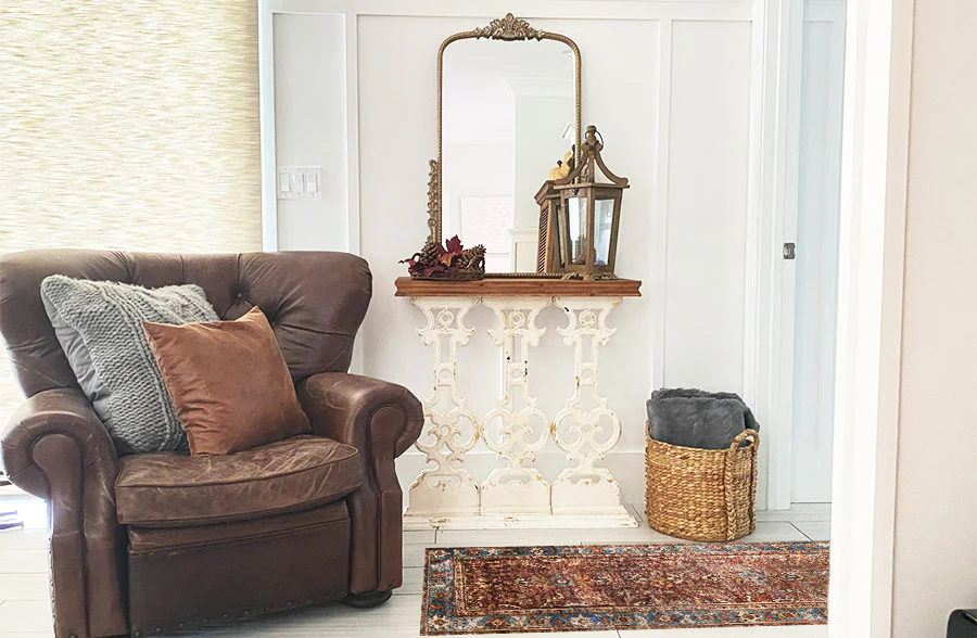 Intricate Scrollwork Console Table