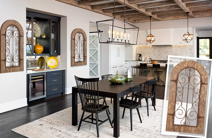 Wooden Arched Wall Panel