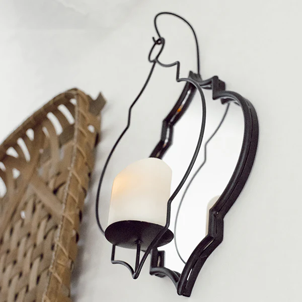 Contemporary Wall Sconce with Mirror