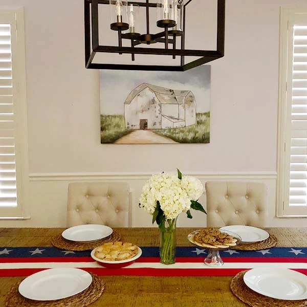 American Flag Table Runner
