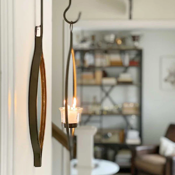 Wall Mounted Iron Votive with Mirror