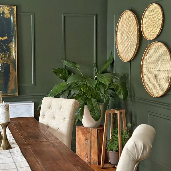 Open Weave Bamboo Trays, Set of 3