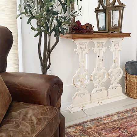 Intricate Scrollwork Console Table