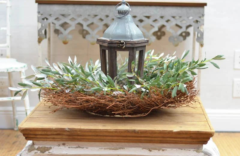 Gathered Olive and Twig Wreath