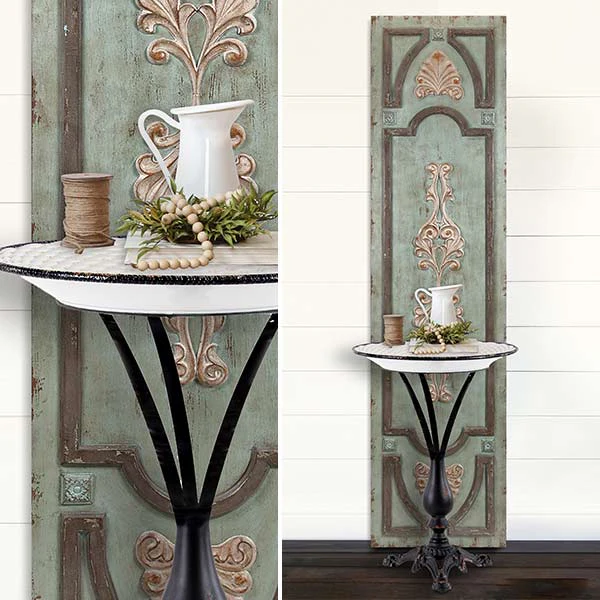 French Enamel Inspired Accent Table