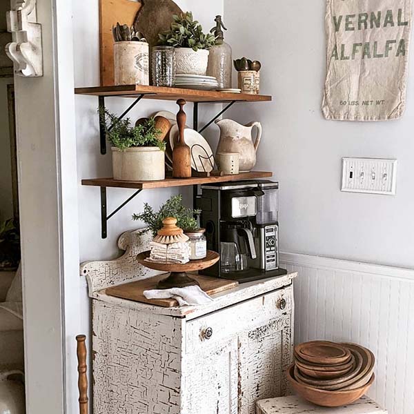Carved Wooden Cake Stand Riser