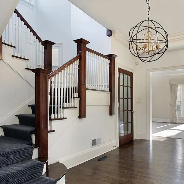 Iron Orb Crystal Chandelier