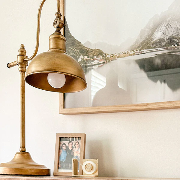 Gooseneck Metal Tabletop Lamp