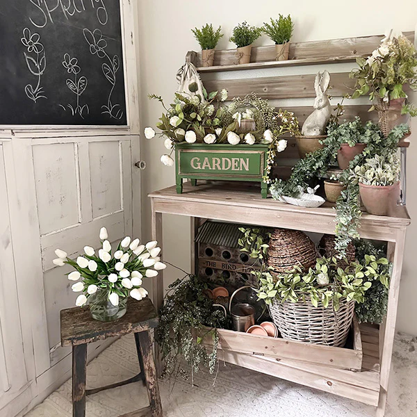 Versatile Potting Table with Hooks