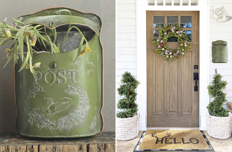 Distressed Hanging Post Box