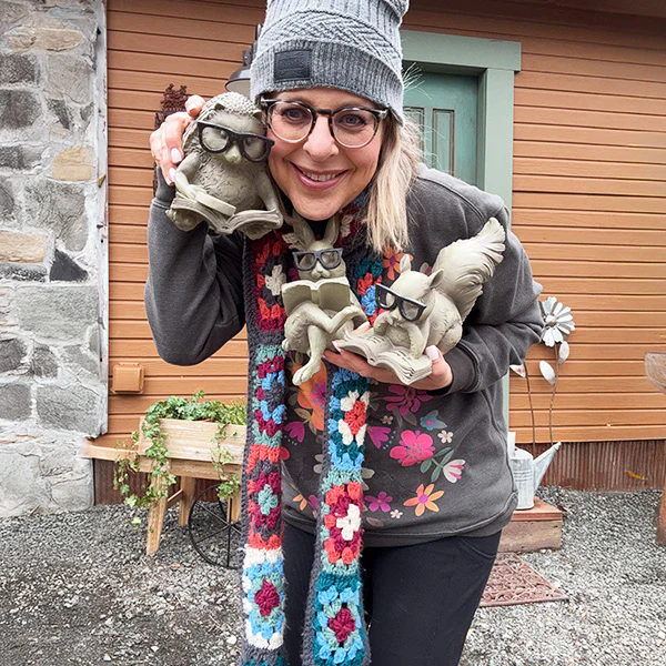 Studious Critters Garden Decor, Set of Three