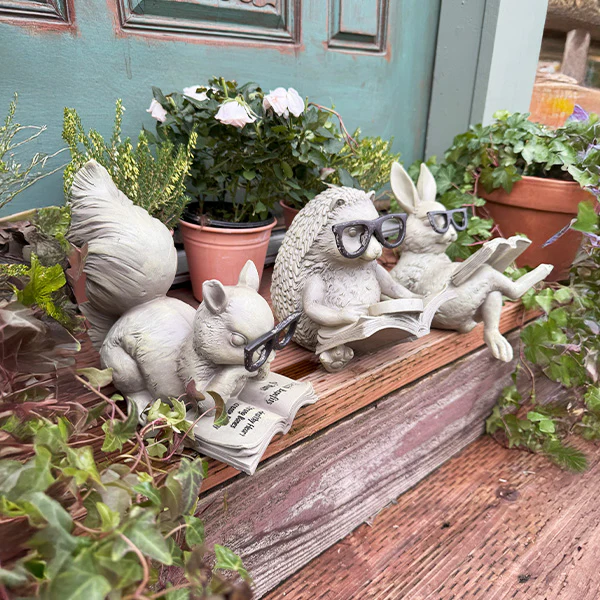 Studious Critters Garden Decor, Set of Three