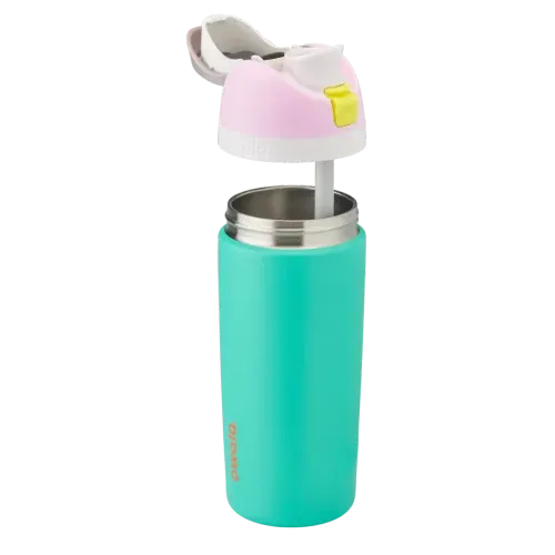 Owala 16oz Kids' FreeSip Stainless Steel Insulated Bottle Make Waves