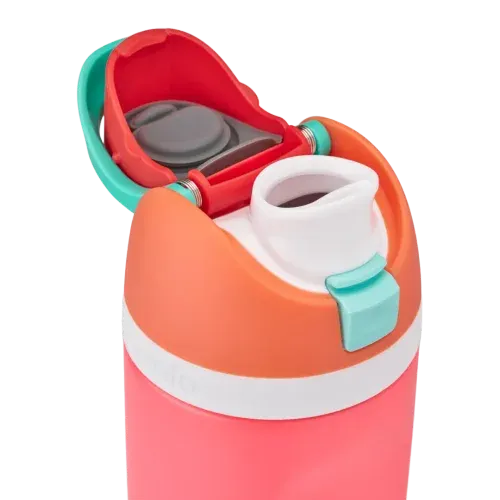 Owala 16oz Kids' FreeSip Stainless Steel Insulated Bottle Fireball