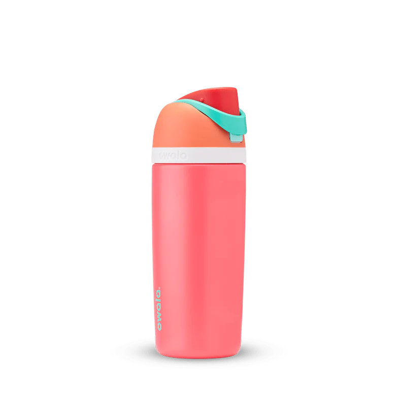 Owala 16oz Kids' FreeSip Stainless Steel Insulated Bottle Fireball
