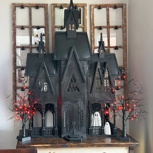 Eerie LED Pre-Lit Tree, Set of 2