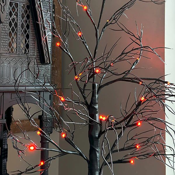 Eerie LED Pre-Lit Tree, Set of 2