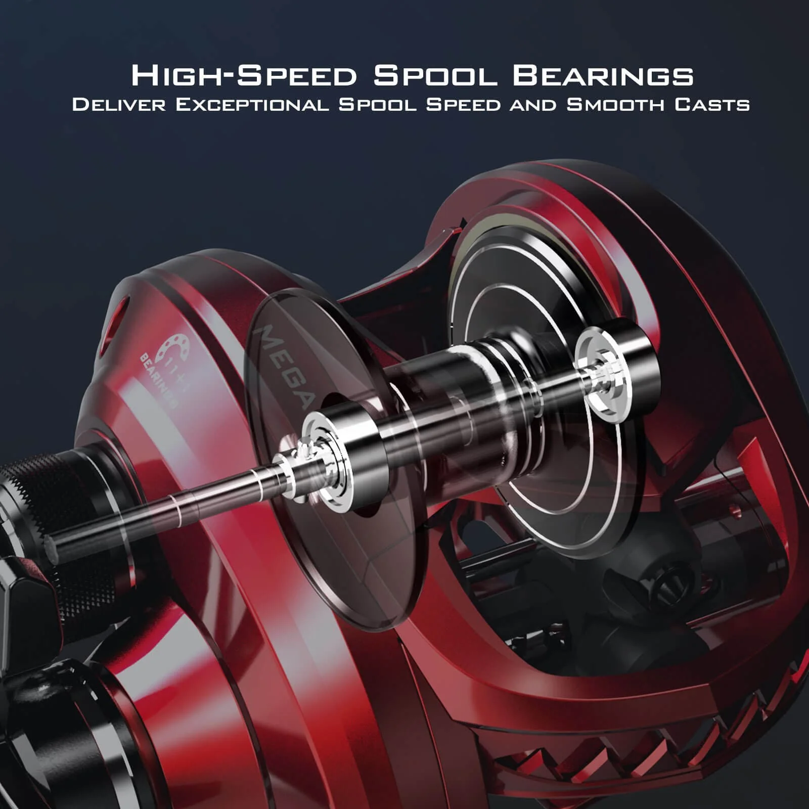 KastKing MegaJaws Baitcasting Reels with AutoMag Dual Braking System