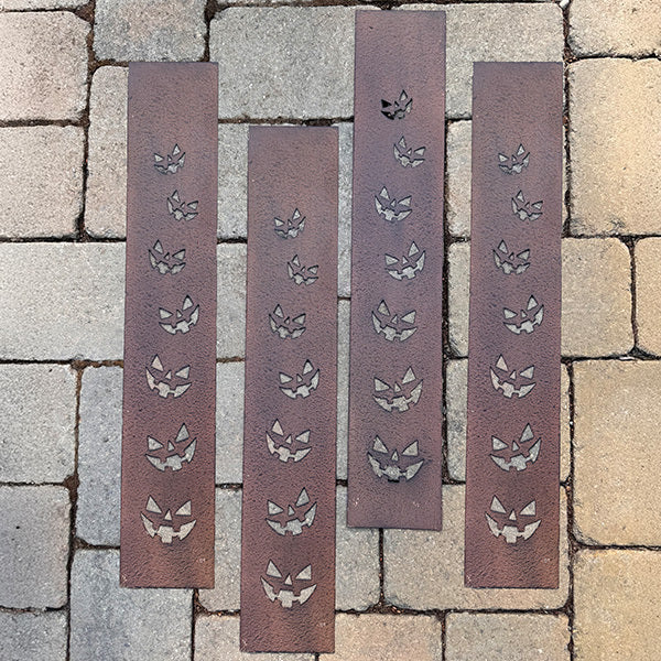 Interchange-a-glow Series: Jack-O-Lantern Solar Light Pillars