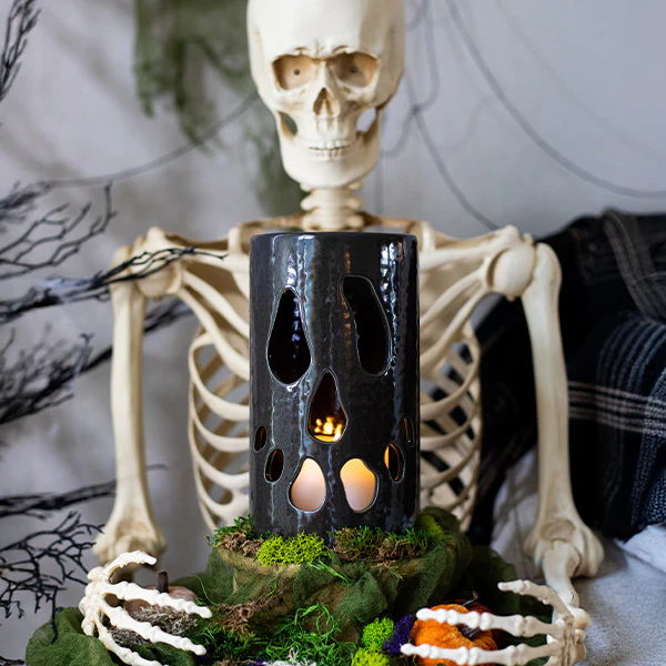 Boo-tiful Glow Ceramic Ghost Luminary