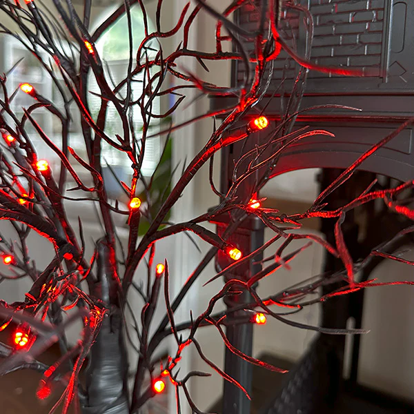 Eerie LED Pre-Lit Tree, Set of 2