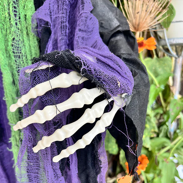 6FT Tall Halloween Skeleton Witch | Lights & Sounds!