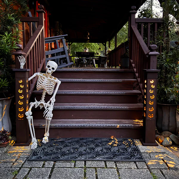 Interchange-a-glow Series: Jack-O-Lantern Solar Light Pillars