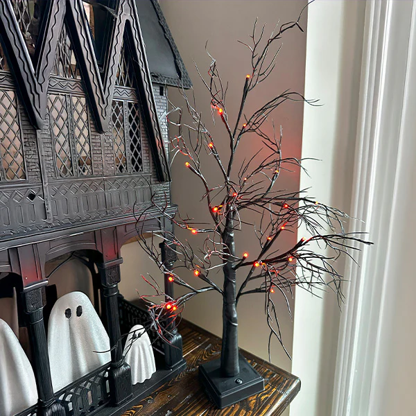 Eerie LED Pre-Lit Tree, Set of 2