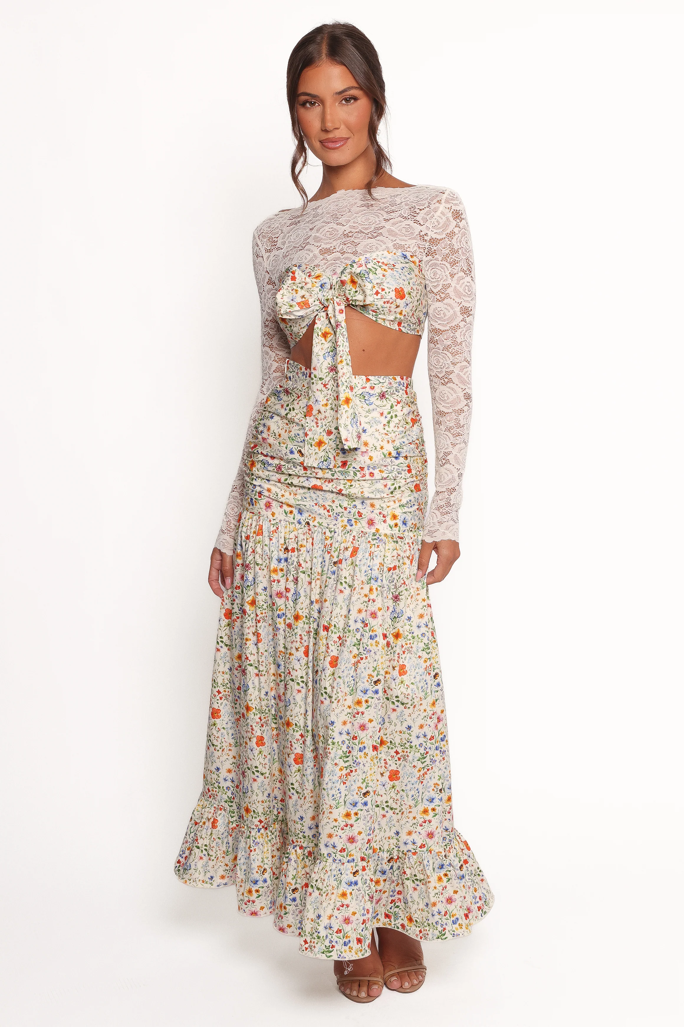Dara Maxi Skirt - Garden Floral
