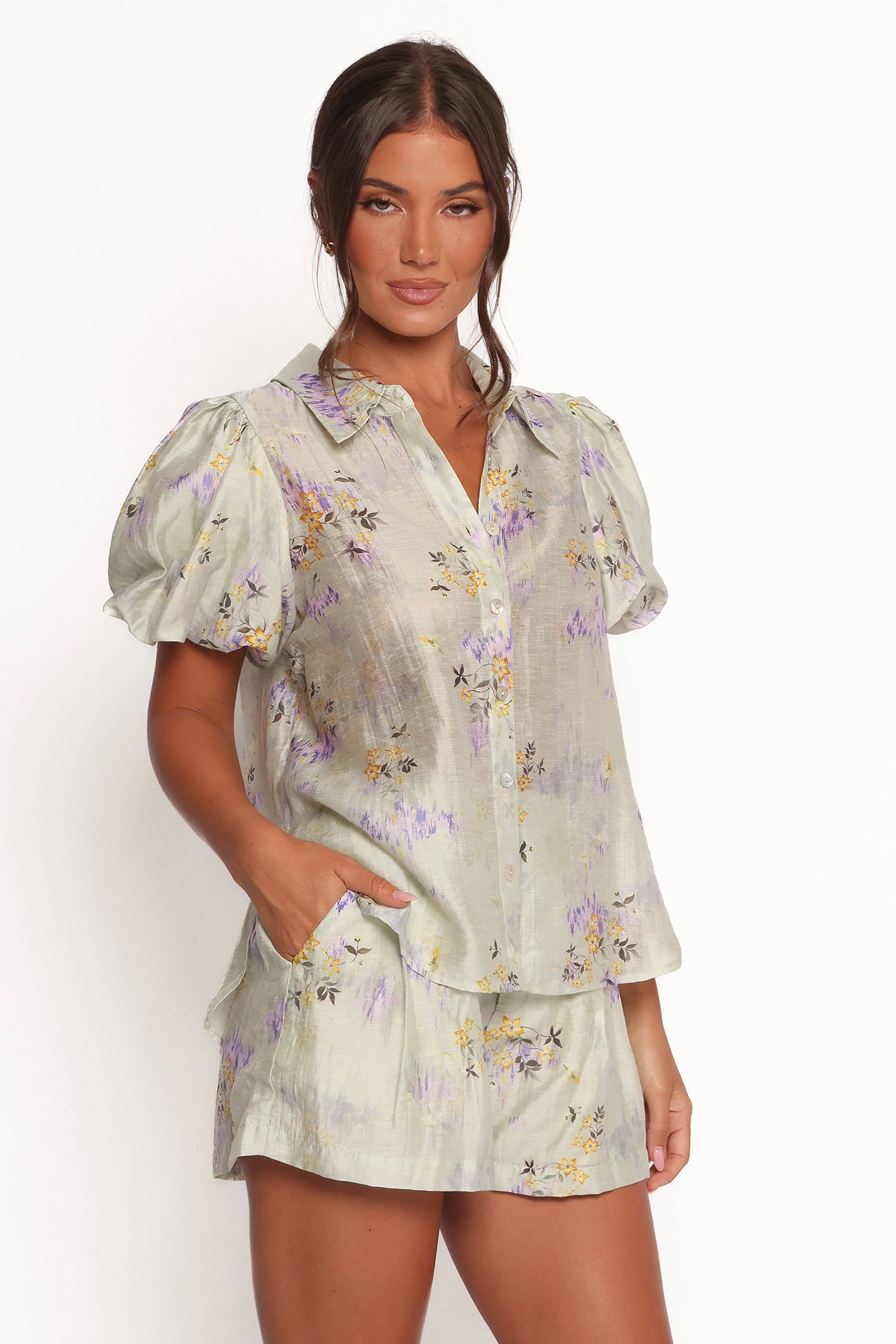 Mimii Short Set - Light Sage