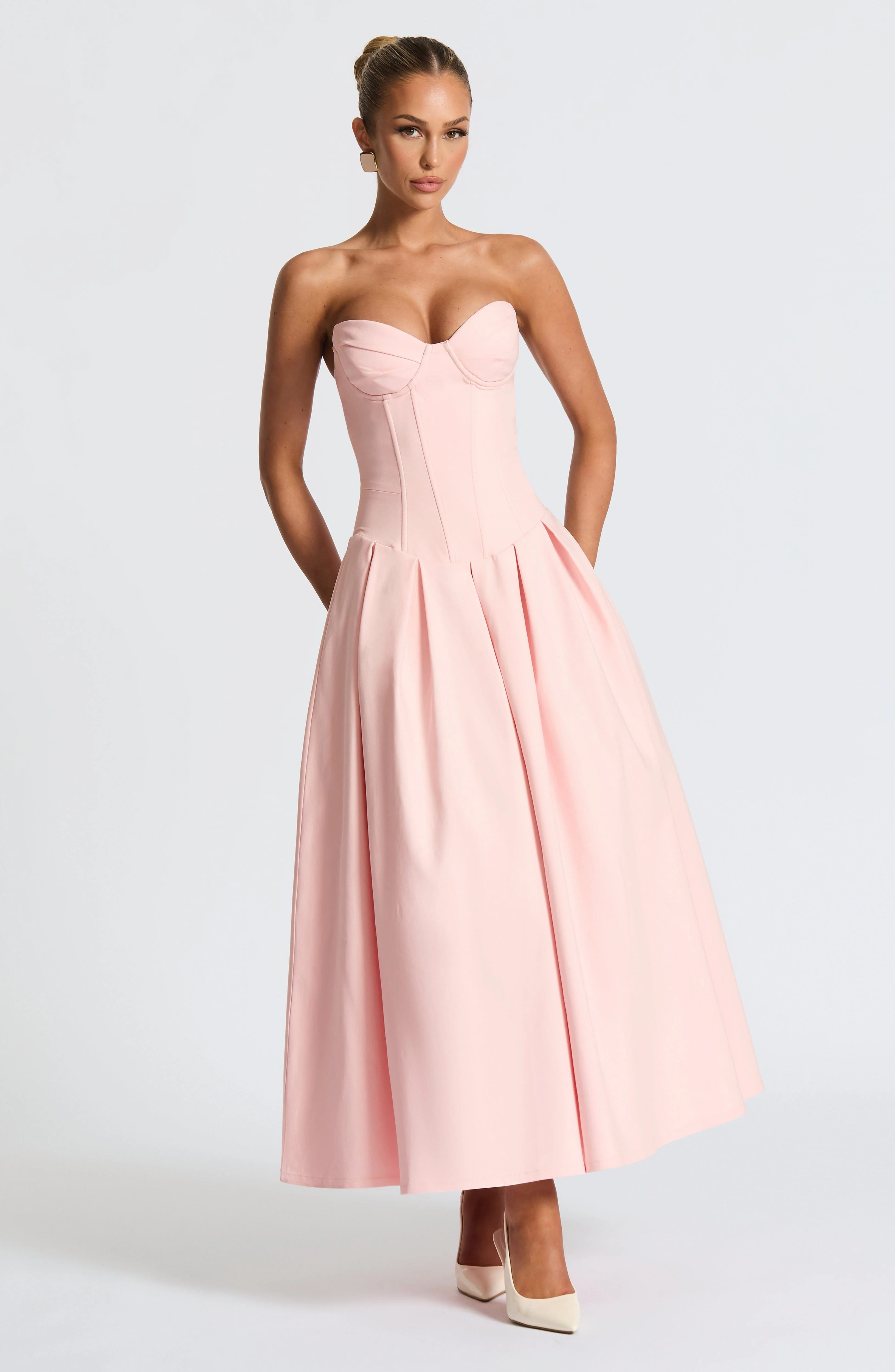 Salma Midi Dress - Blush