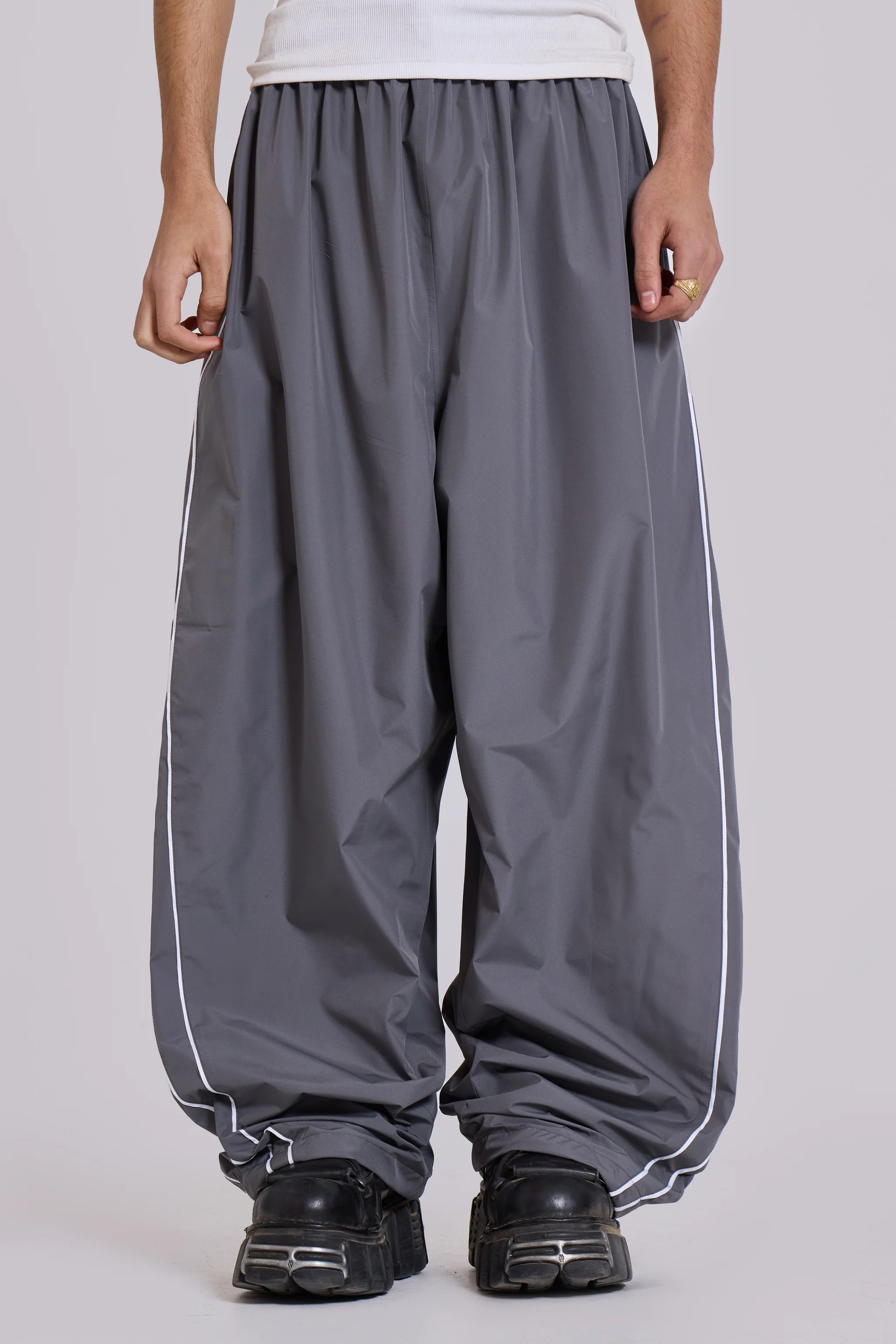 Grey Vapor Tracksuit Bottoms