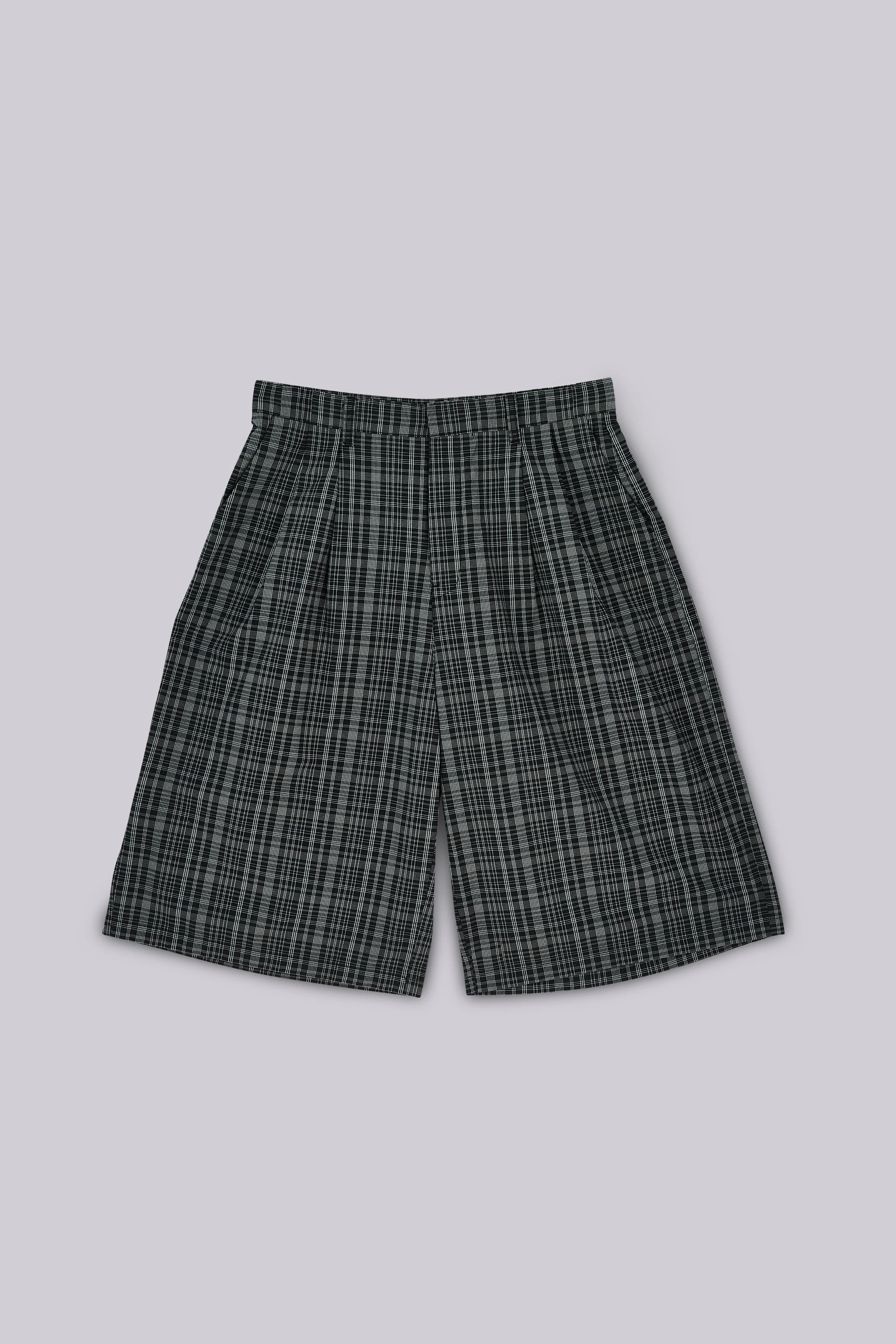 Black Check Jumbo Jorts