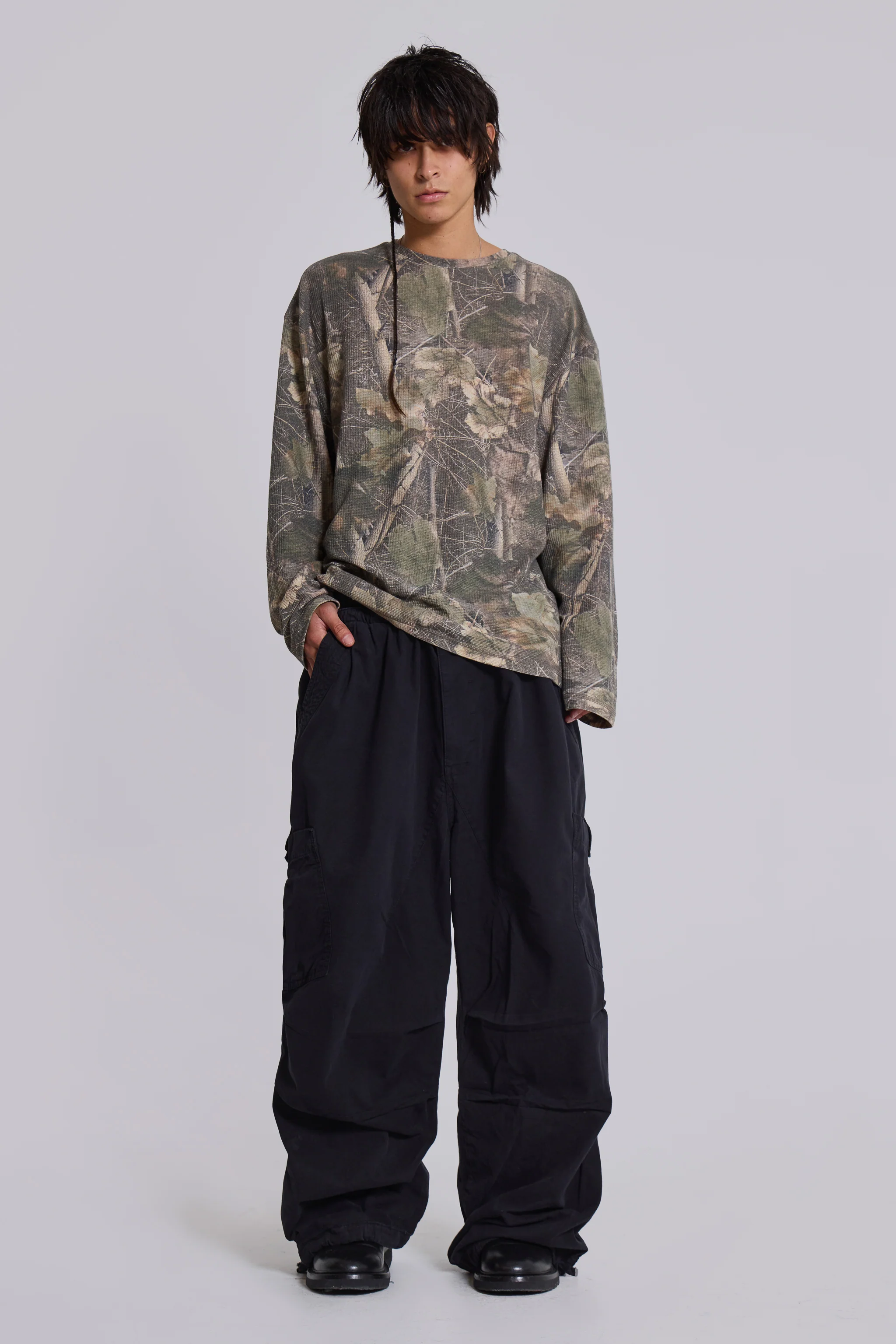 Black Parachute Cargo Pants