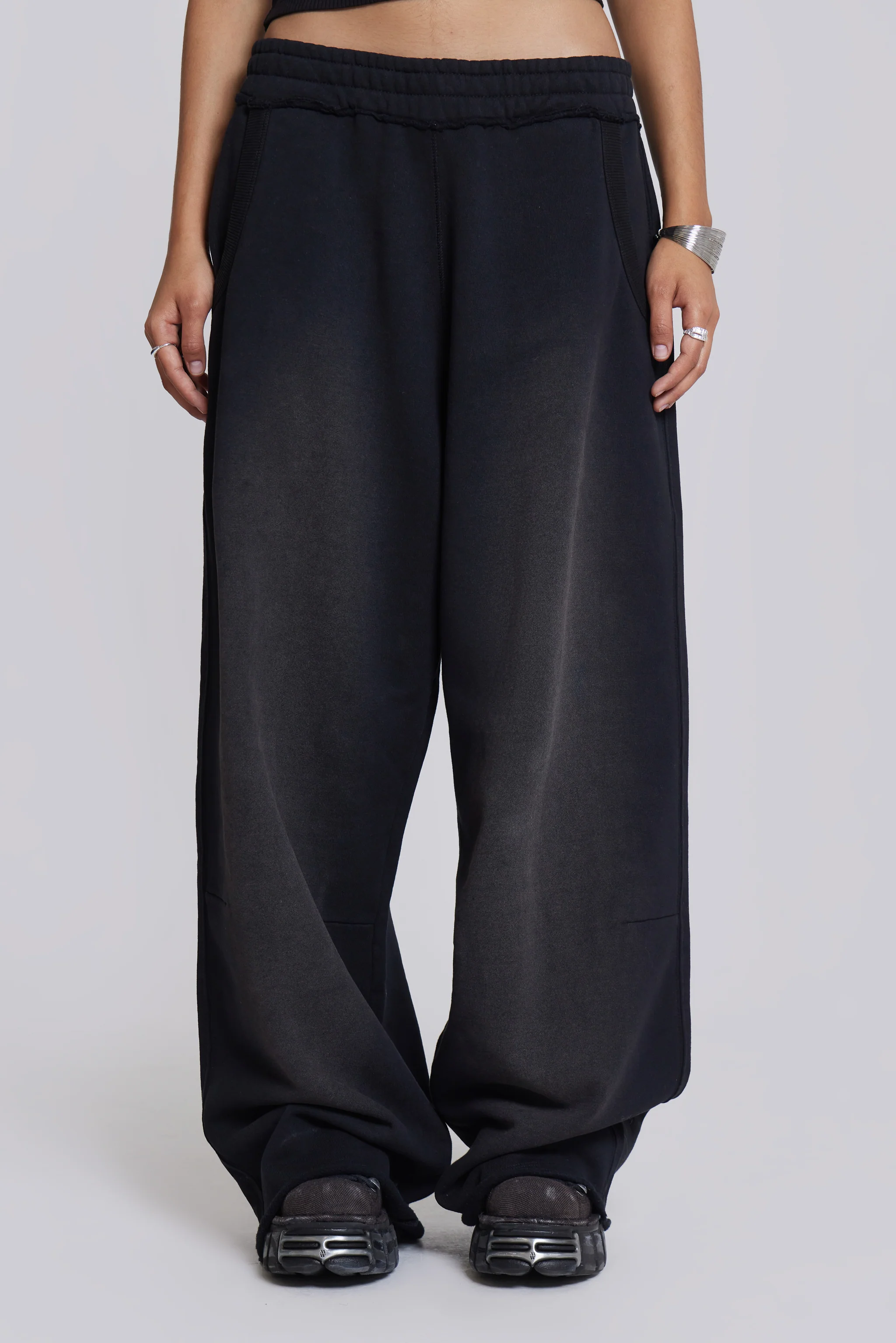 Black Baggy Monster Joggers