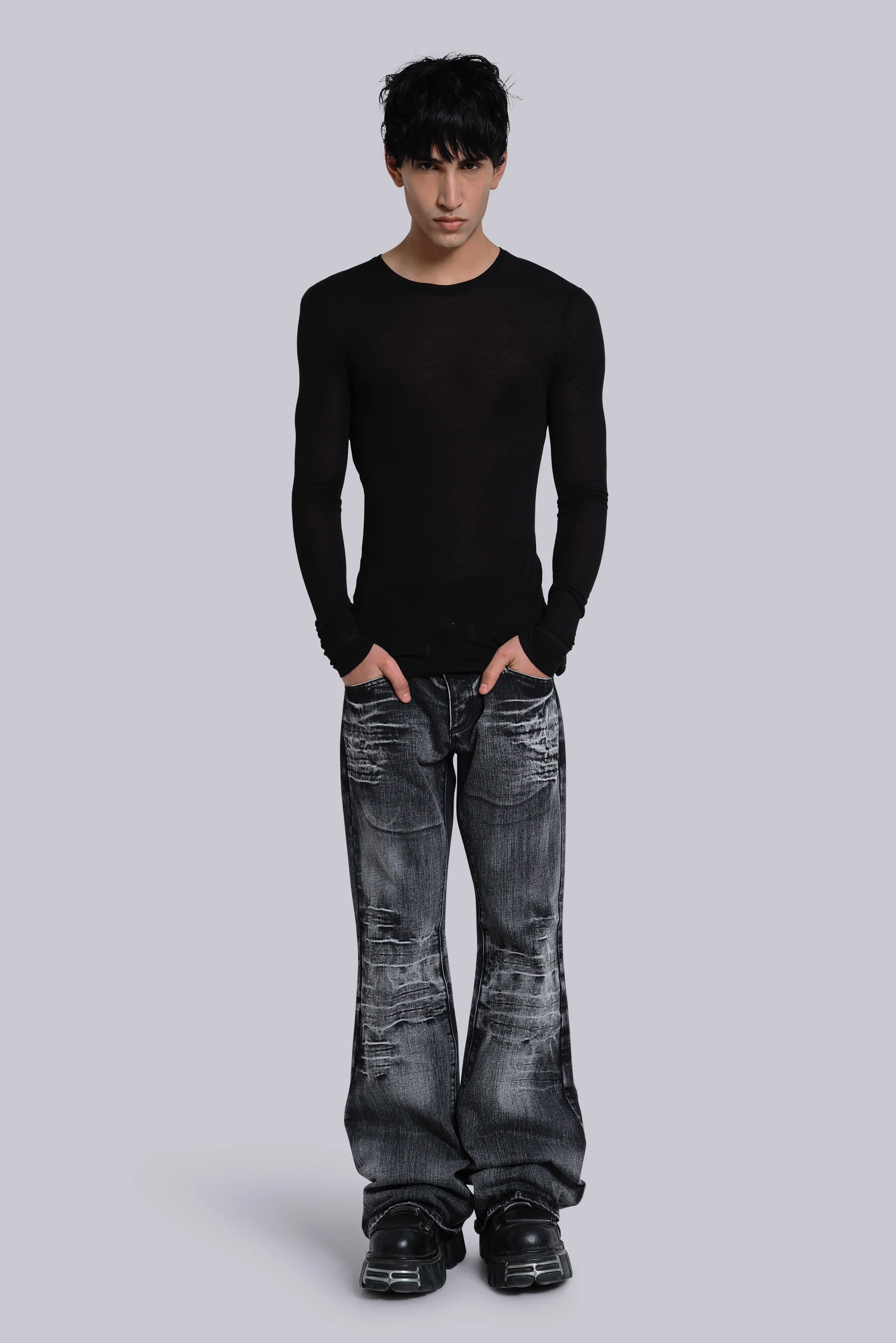 Black Haze Long Sleeve Top
