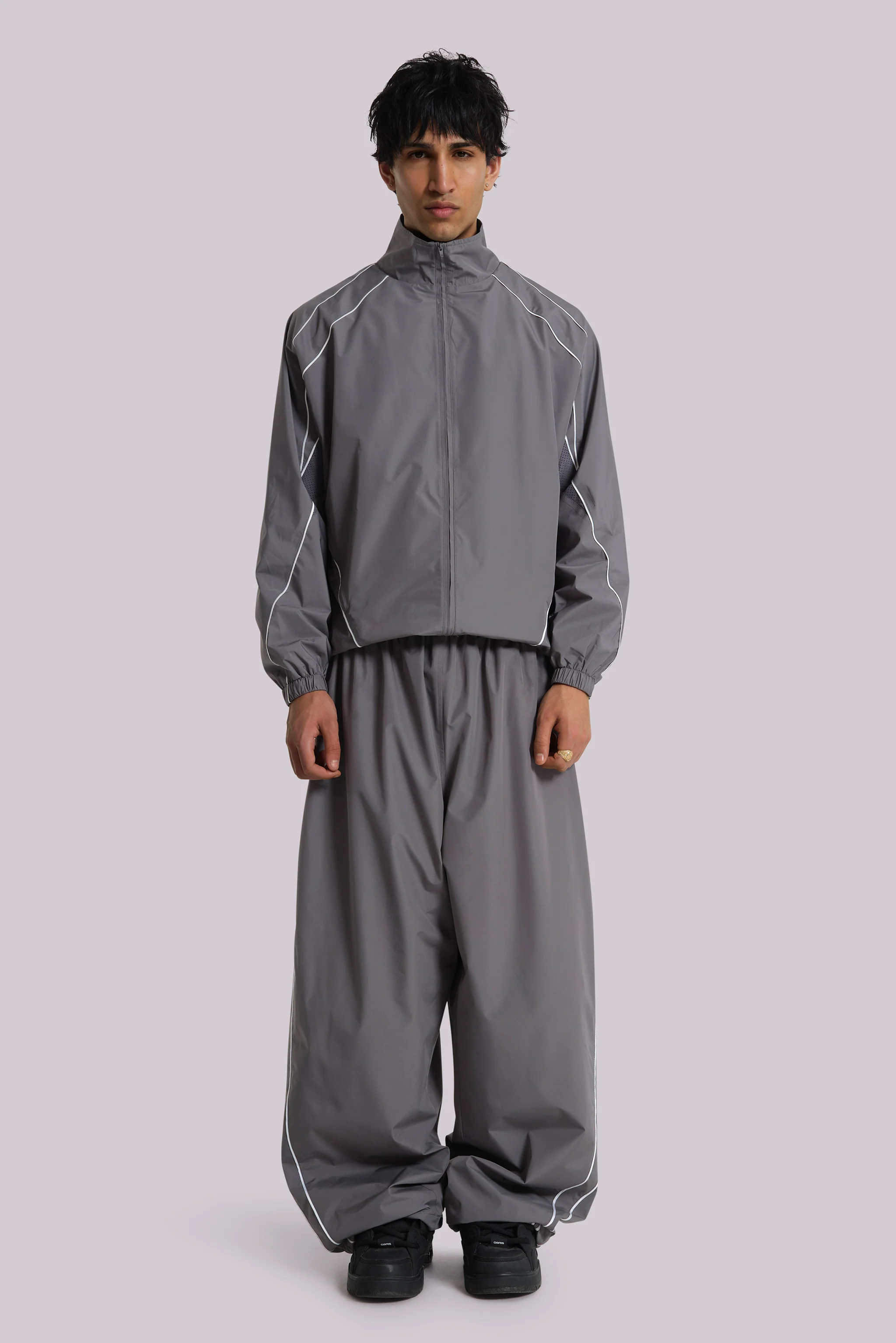 Grey Vapor Tracksuit Top