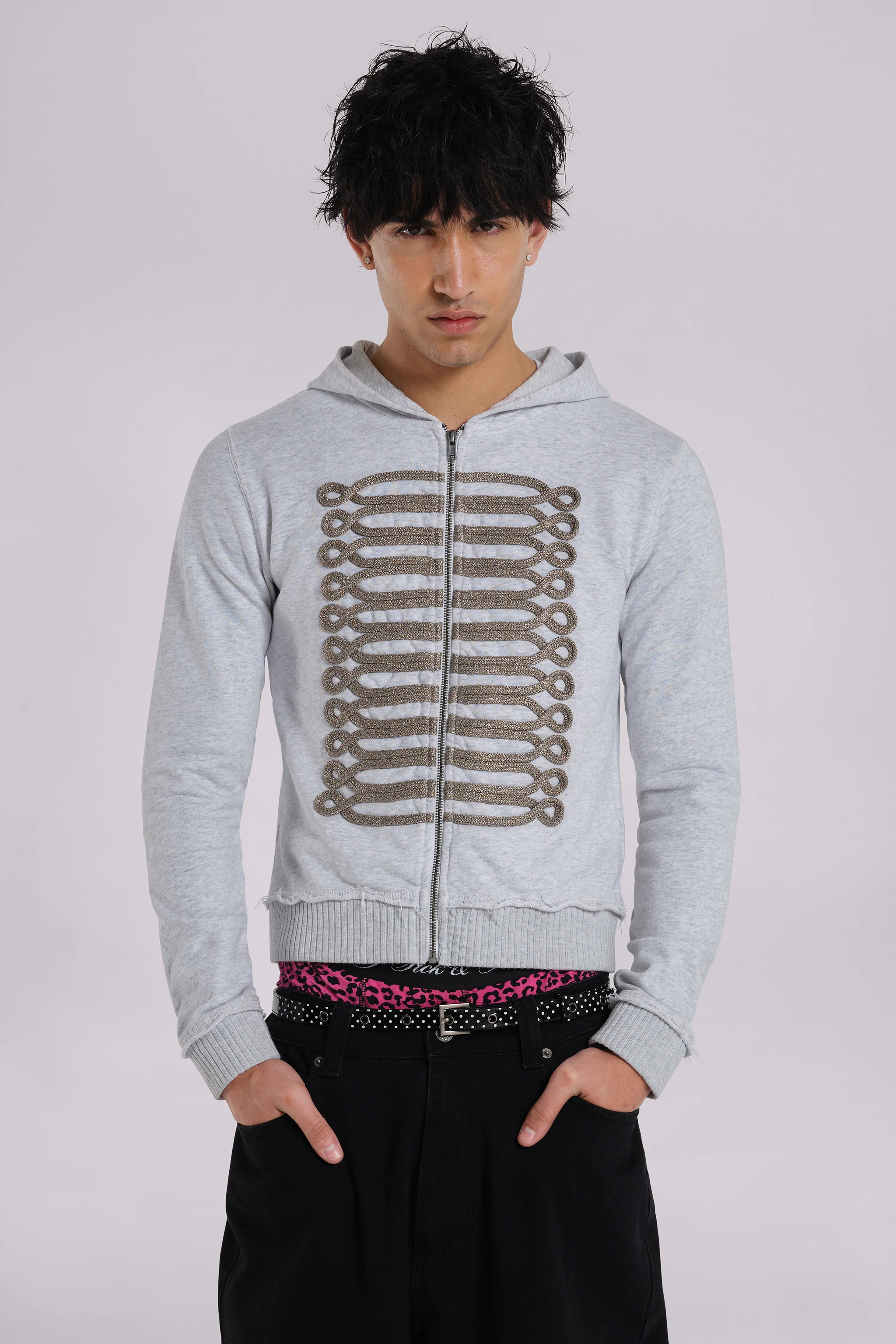 Grey Golden Drummer Hoodie