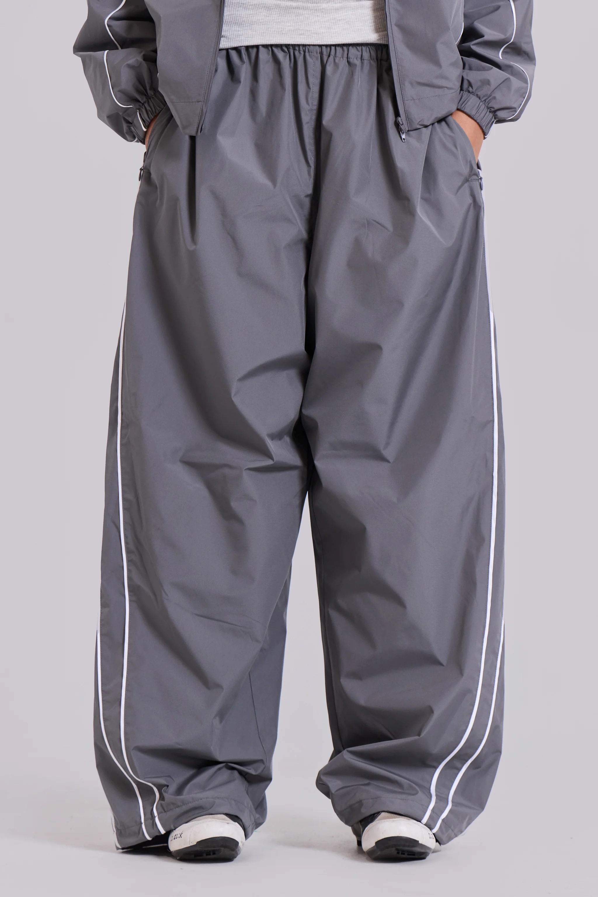 Grey Vapor Tracksuit Bottoms