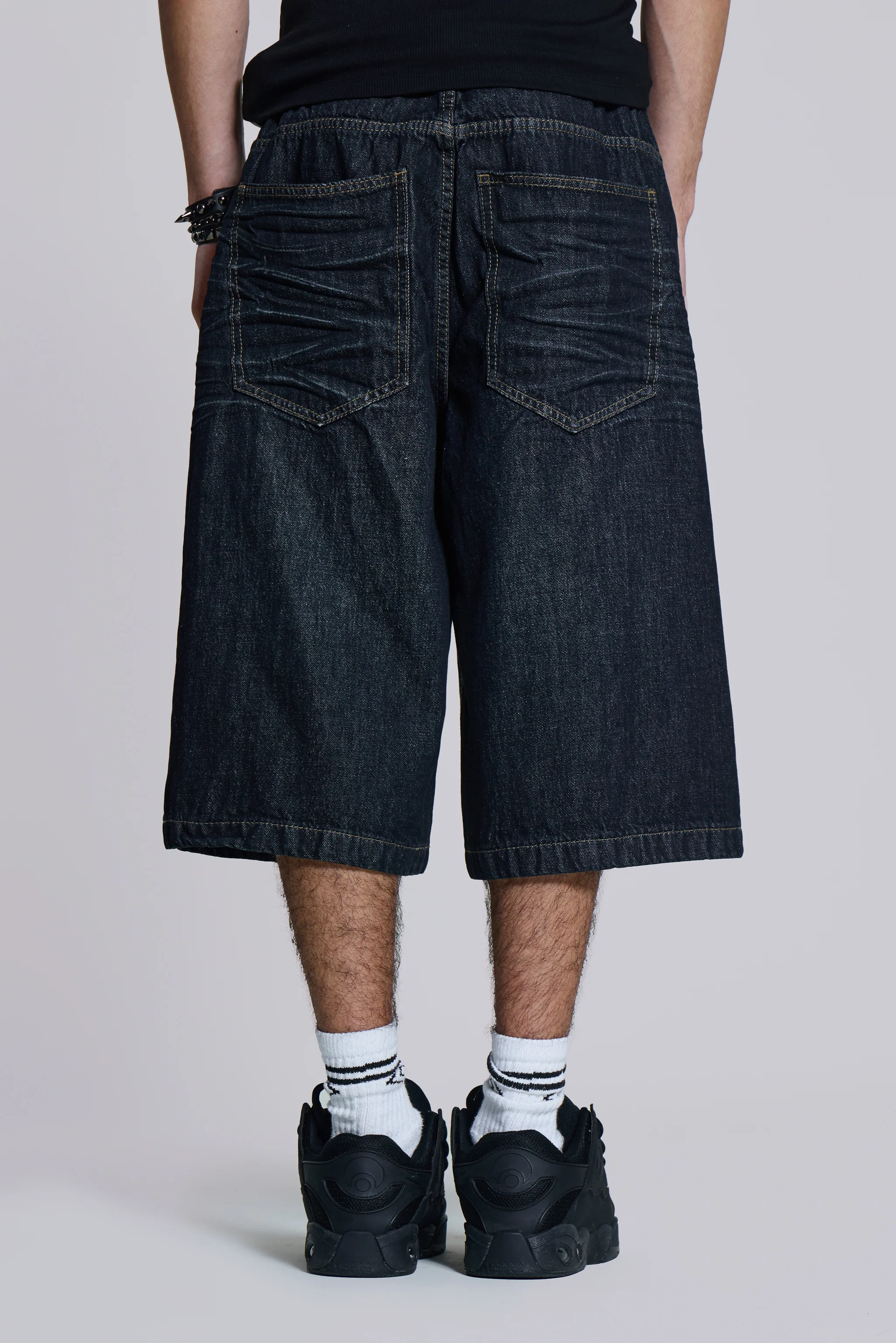 Creased Indigo Colossus Jorts
