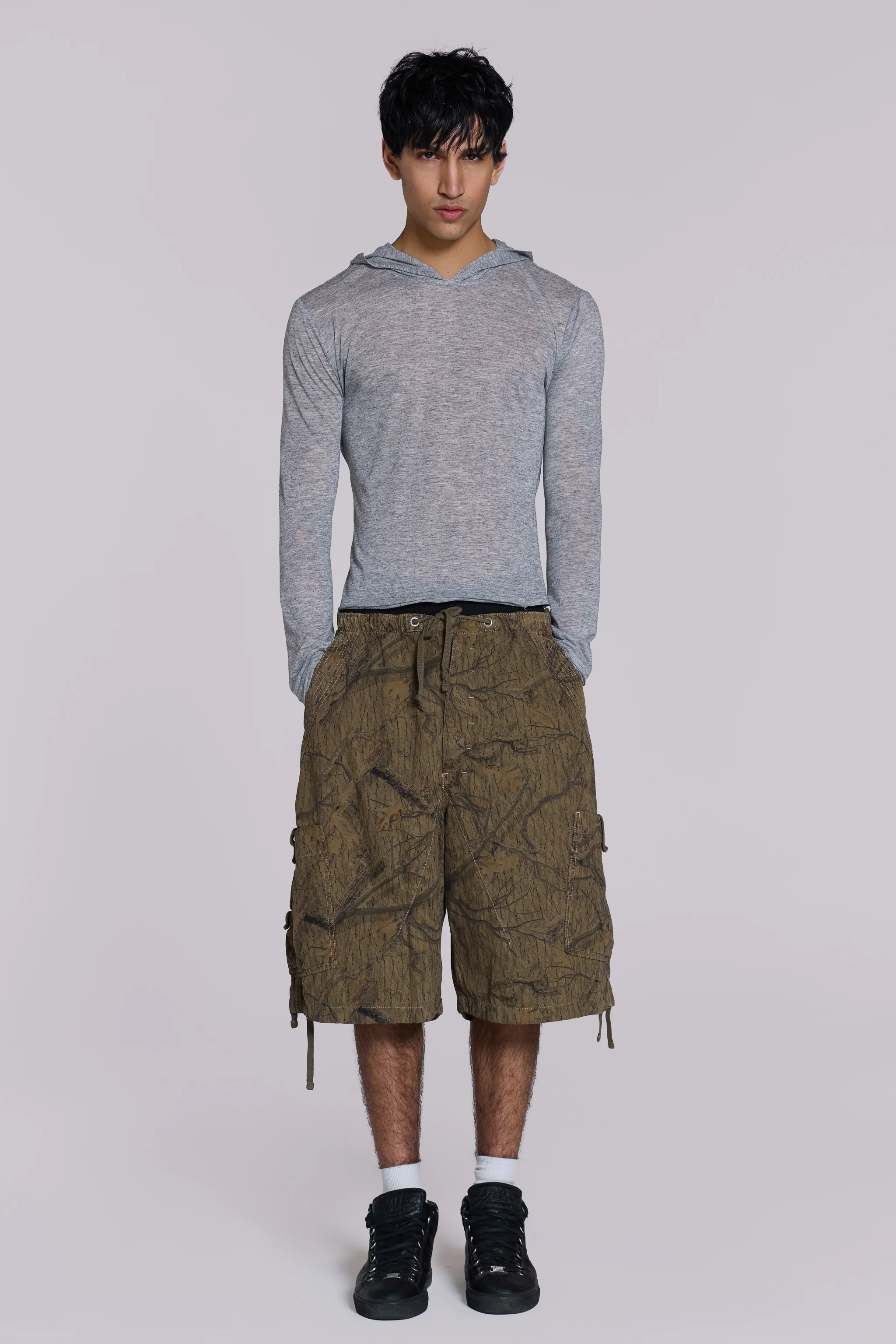 Forest Camo Parachute Shorts
