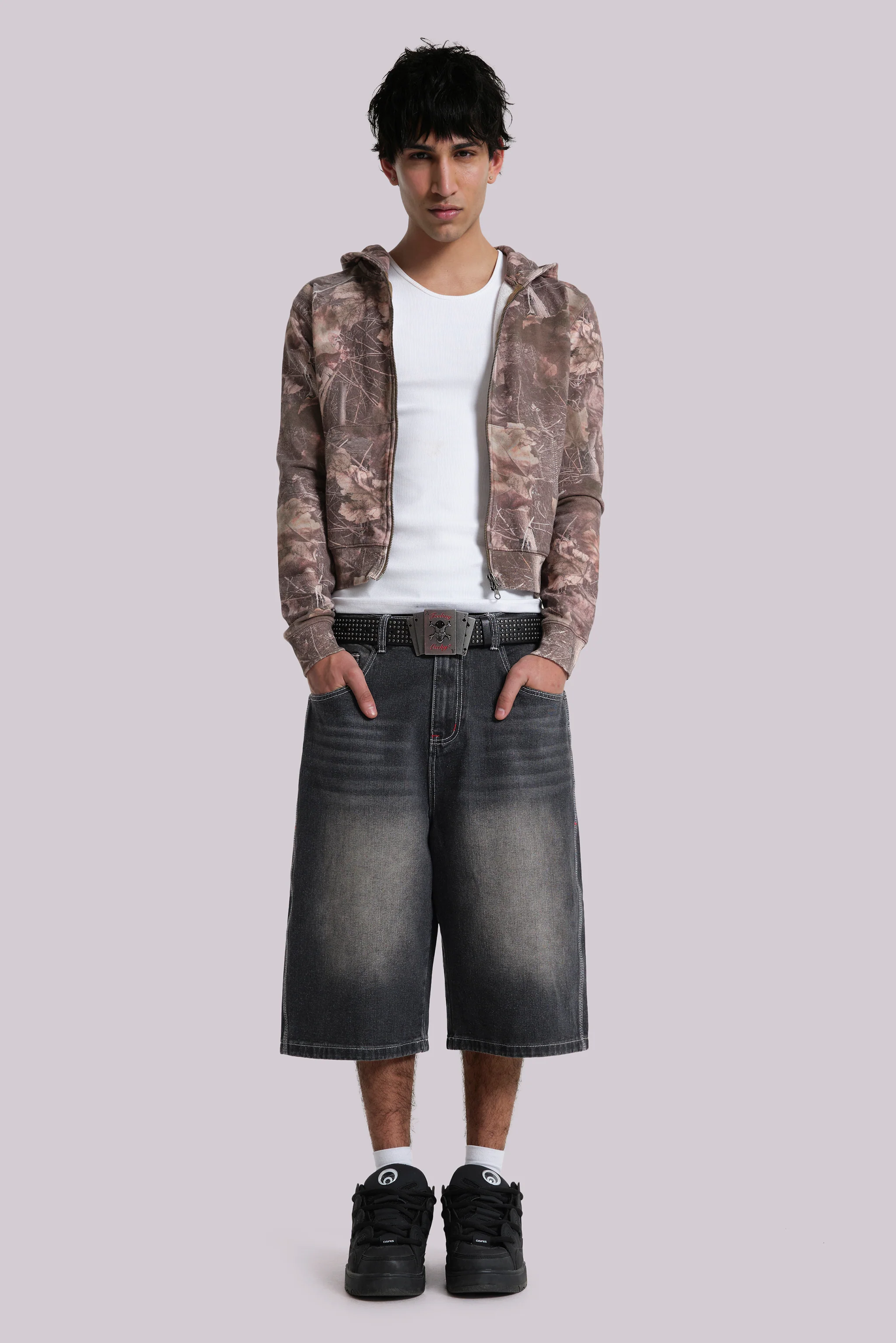 Washed Black Jumbo Jorts