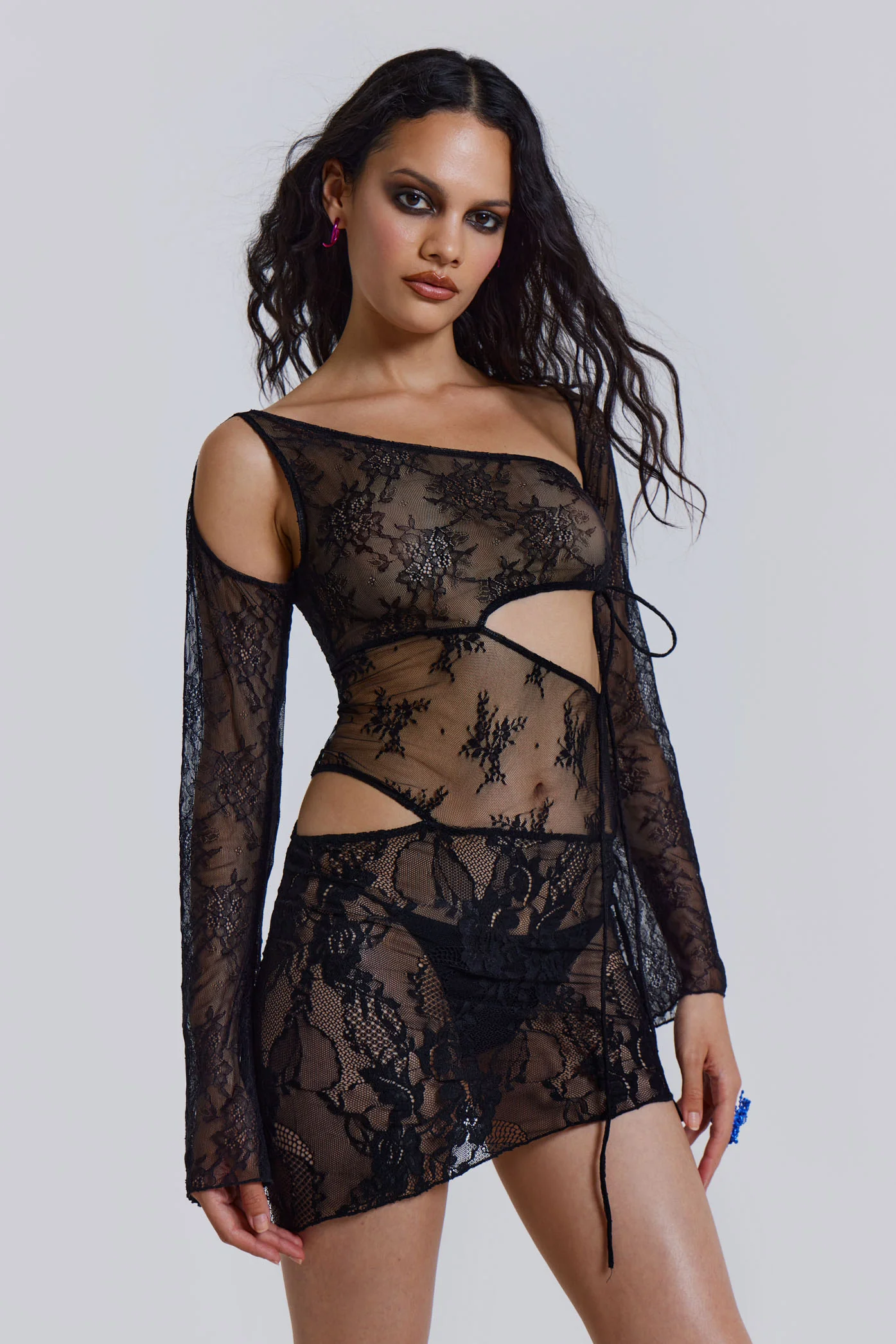 Siren Mini Dress in Black