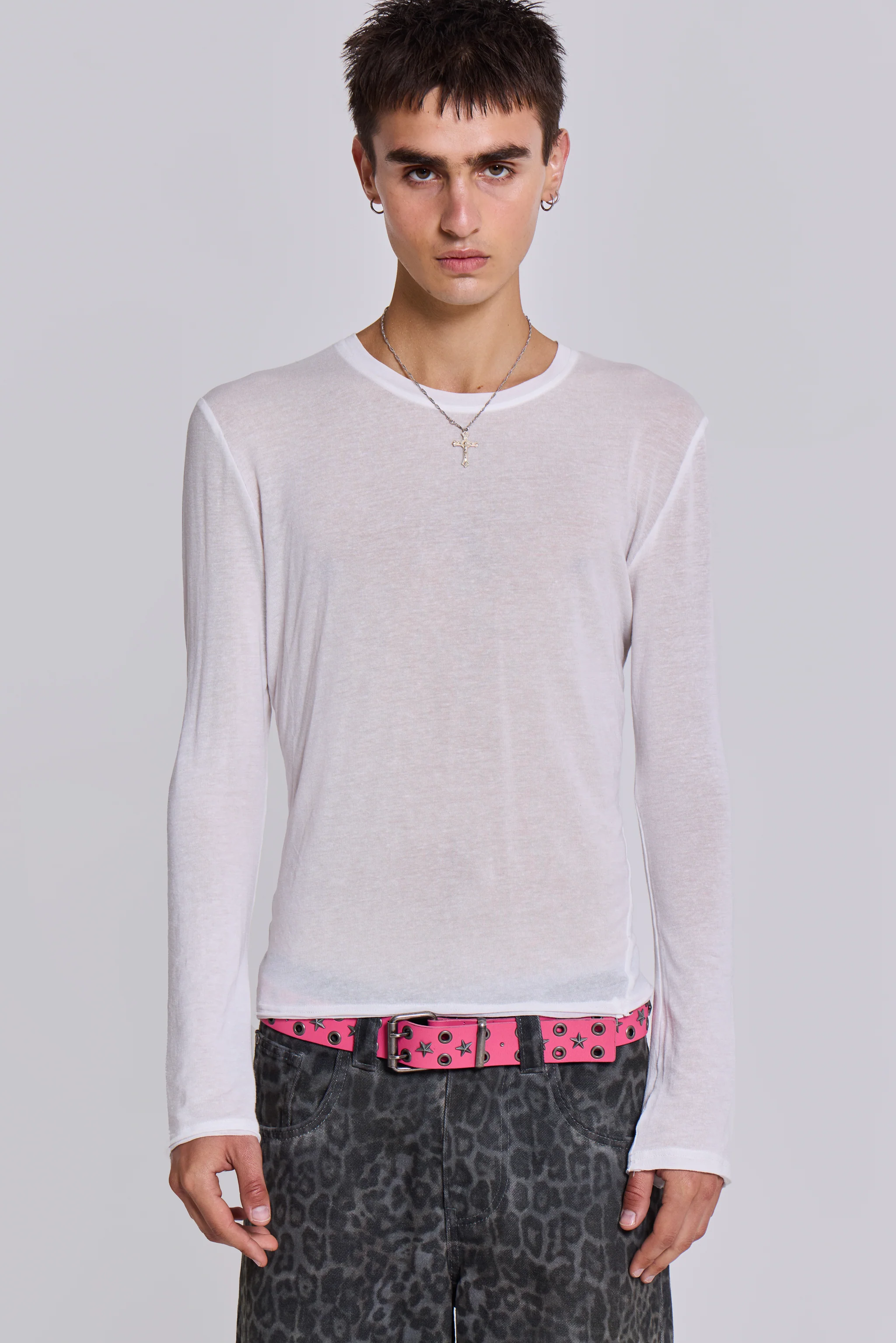 White Mist Long Sleeve Top