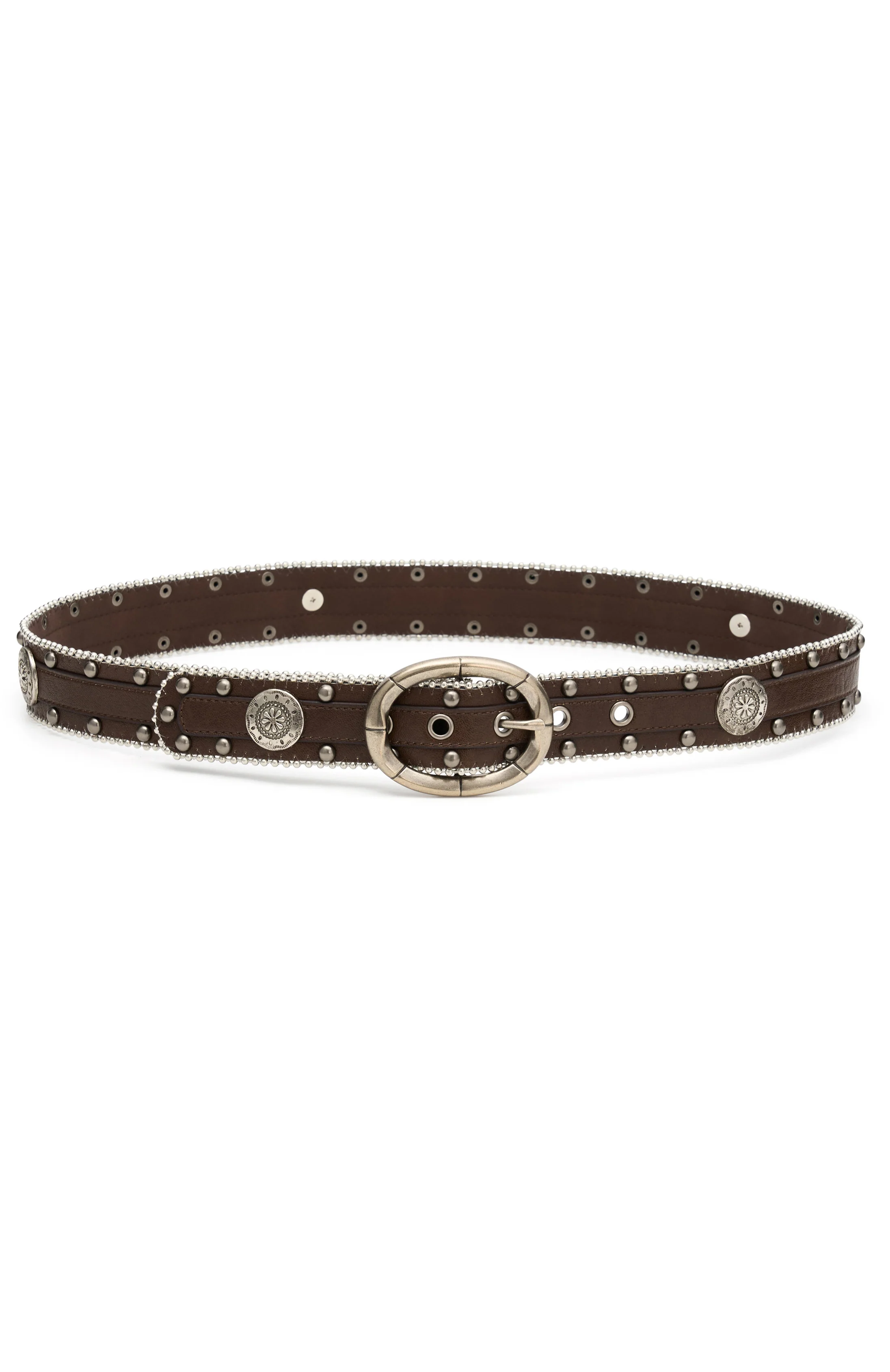 Jude Belt Chocolate/Silver