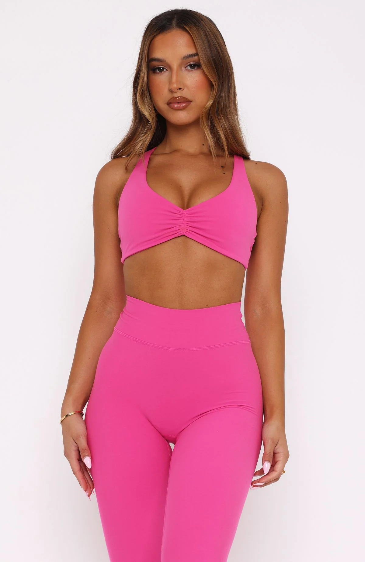 Race Me Sports Bra Bubblegum