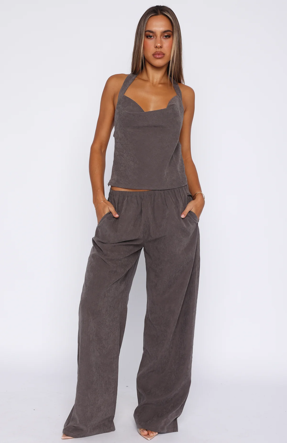 Take A Stance Pants Charcoal